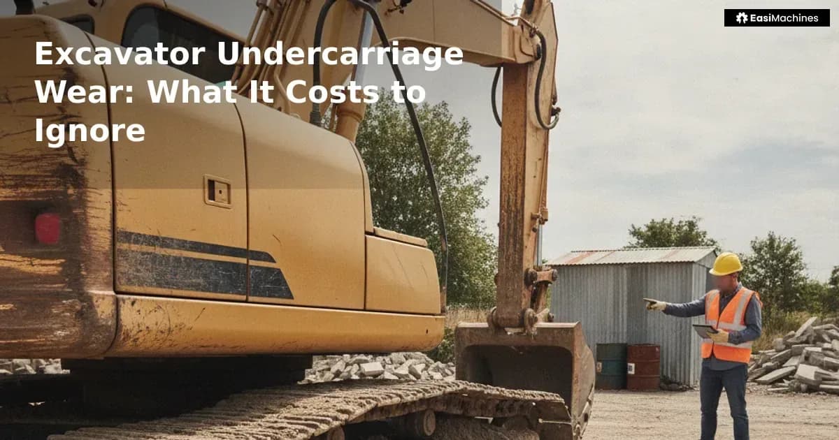 Undercarriage wear is the single most expensive surprise on a used excavator. Here is how to read it, price it, and negoti...