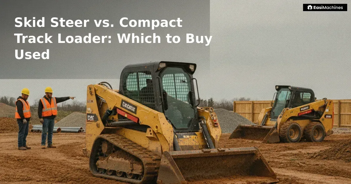 Skid steers cost less to buy and maintain; compact track loaders handle soft and uneven ground better. The wrong choice co...