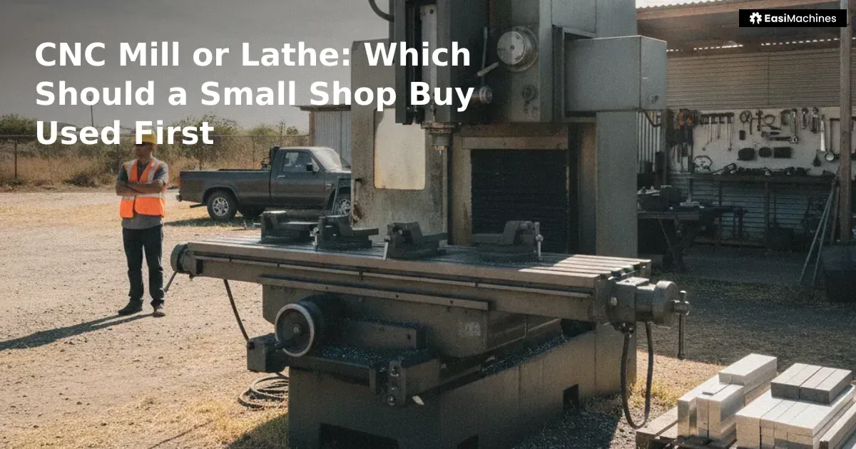 Buying your first used CNC machine is a capital commitment that shapes every job you can quote for the next several years....