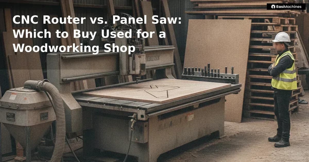 Choosing between a used CNC router and a panel saw depends on what you actually cut, how often, and at what volume — not o...