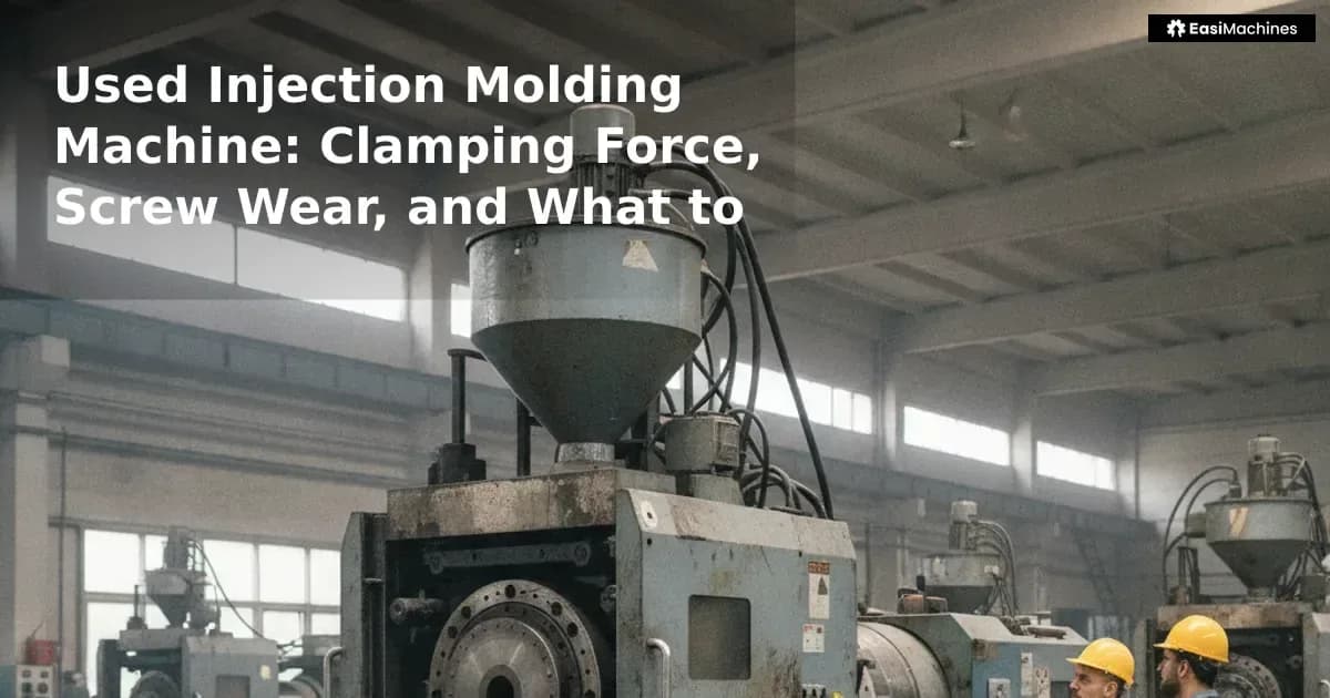 A used injection molder can deliver years of reliable output — or it can flash plastic, burn parts, and stall your product...