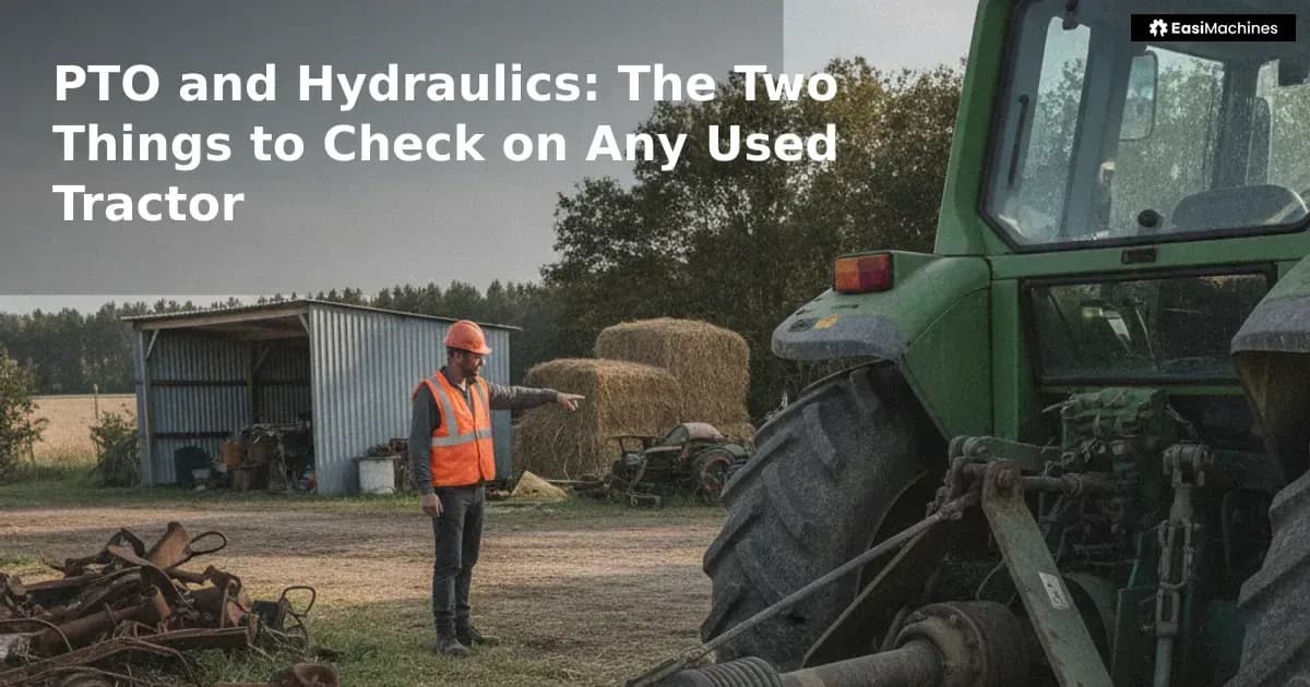 A used tractor can look clean and start well, yet still cost you a season in downtime if the PTO shaft or hydraulic lift i...