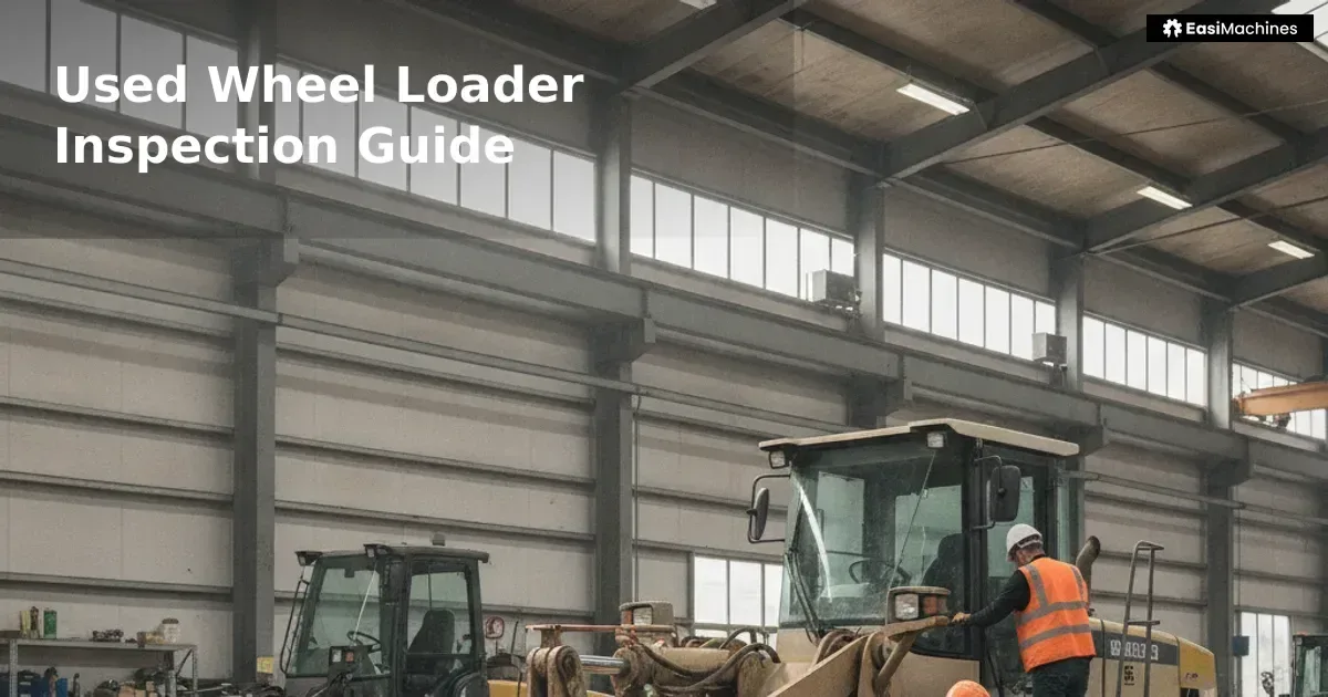 A used wheel loader can deliver years of productive work or drain cash in the first month — the difference usually comes d...