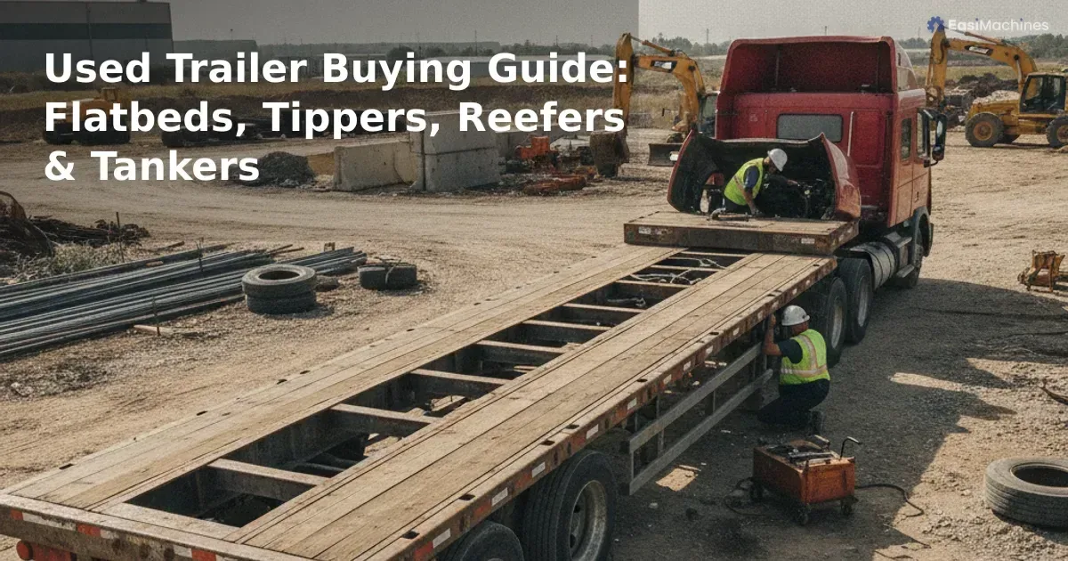 Trailers hide their problems in the frame and floor, not the paint. What to inspect on flatbeds, tippers, box trailers, re...